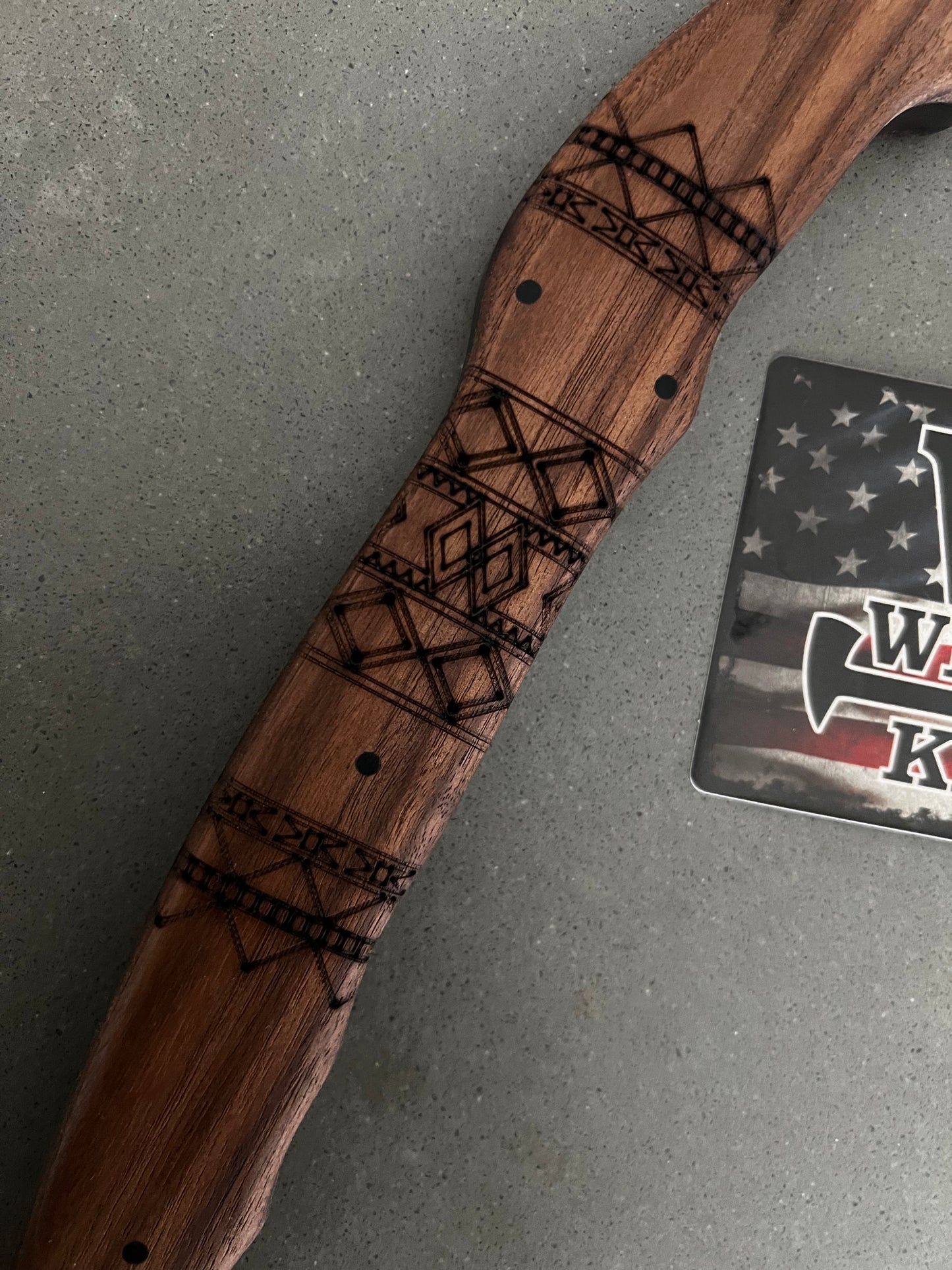 Winkler RnD with front spike walnut tribal