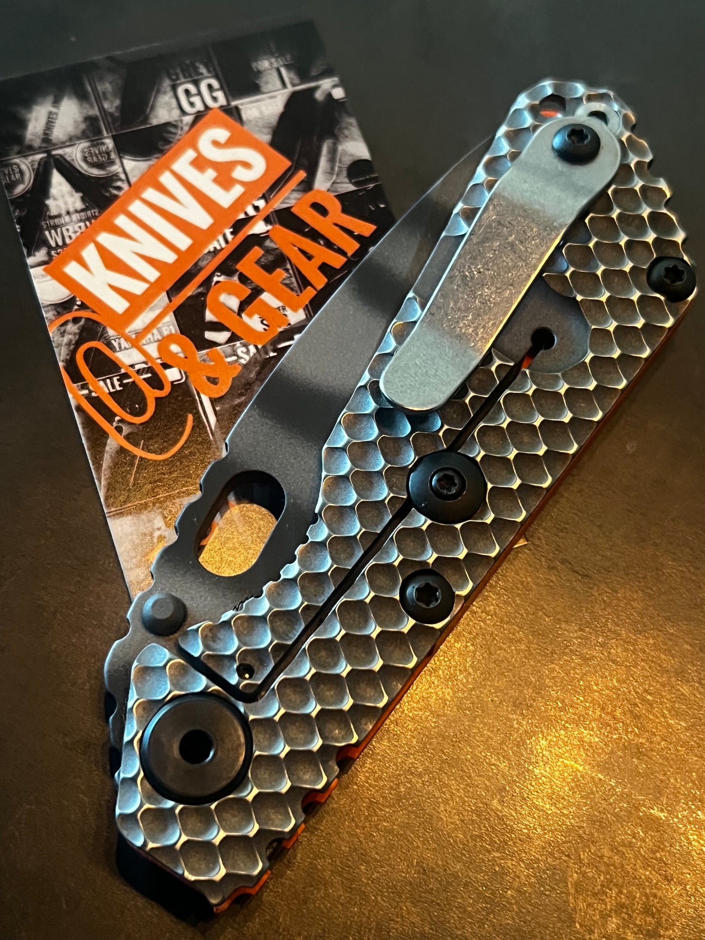 Strider DGG Orange G10/ Ti