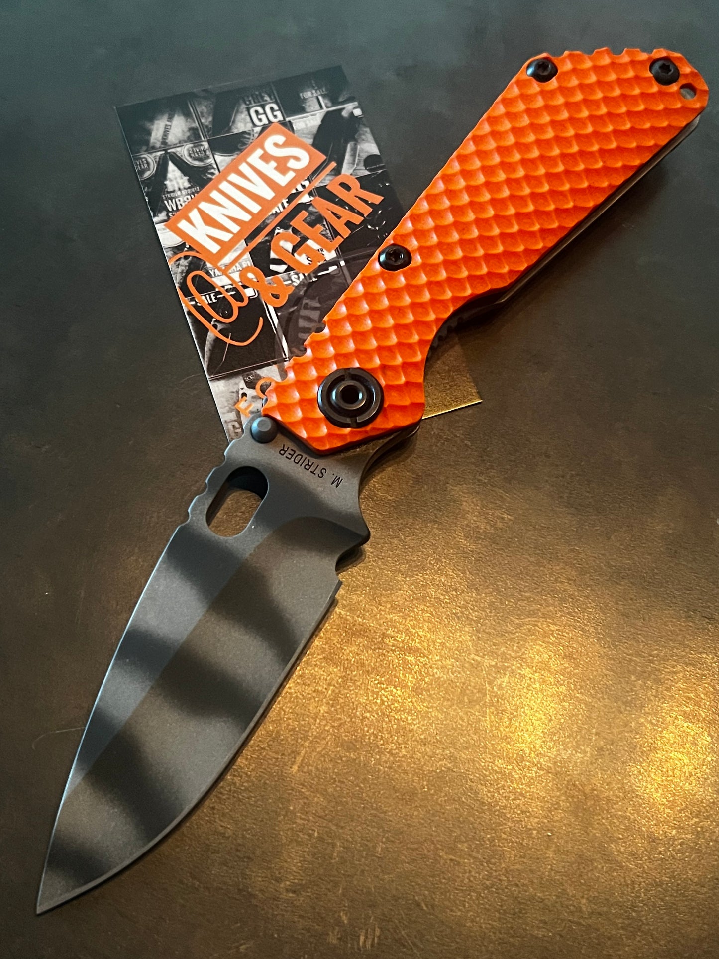 Strider DGG Orange G10/ Ti