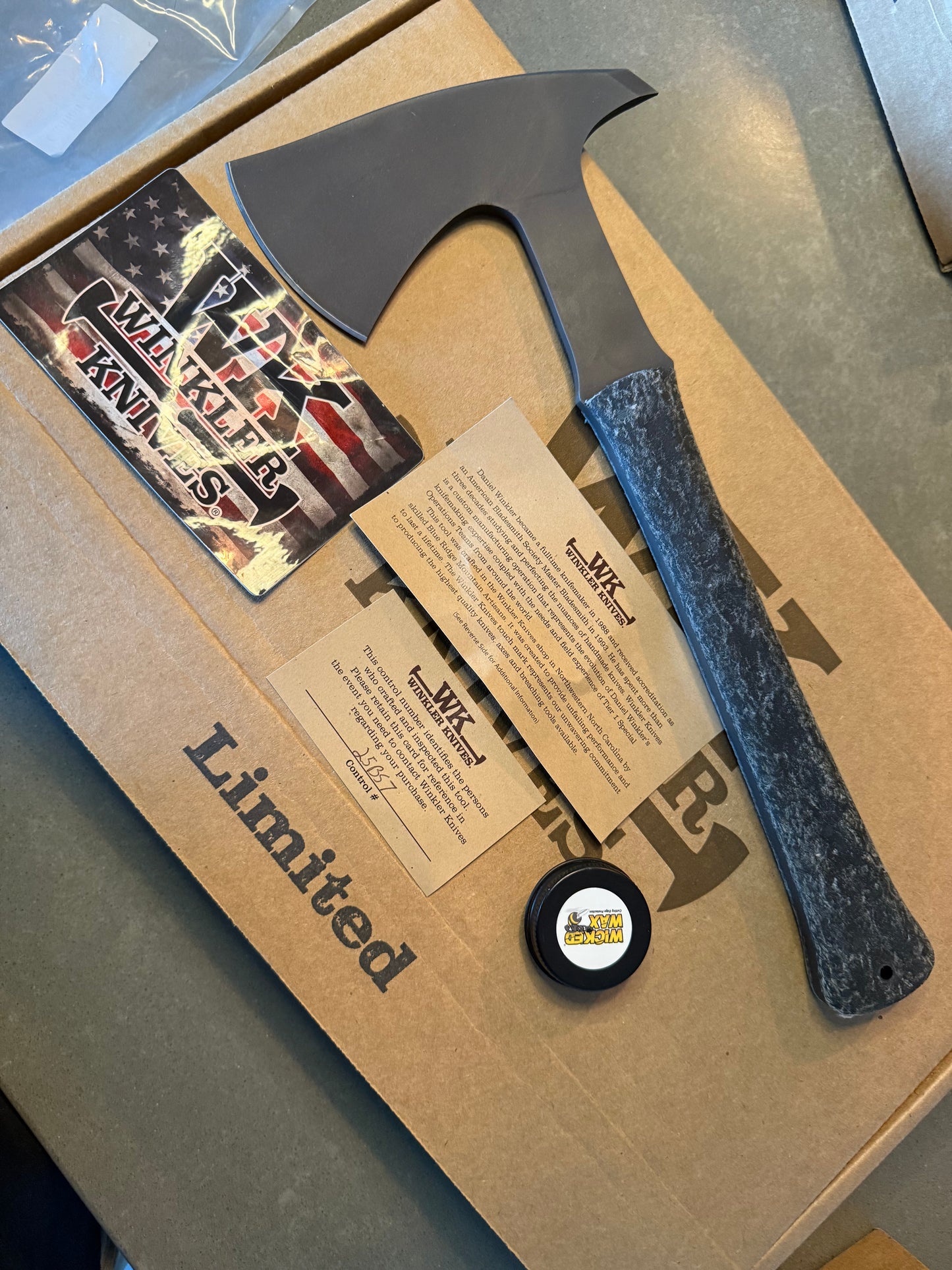 Winkler Knives - Ridgeline Hatchet - rubber handle