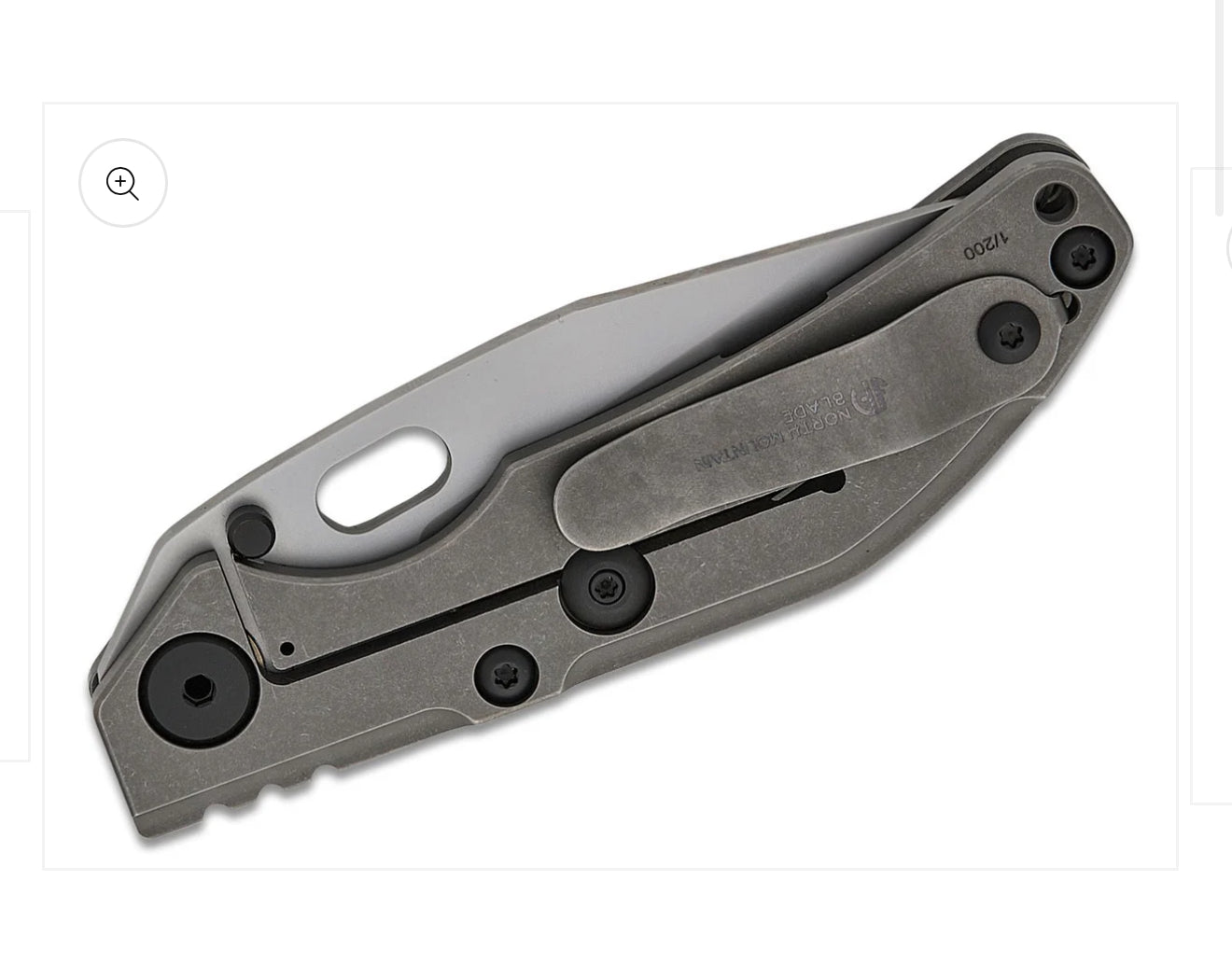 Duane Dwyer BBNM BOWIE, Titanium Frame Lock Folding Knife Satin/Hamon Bowie Blade