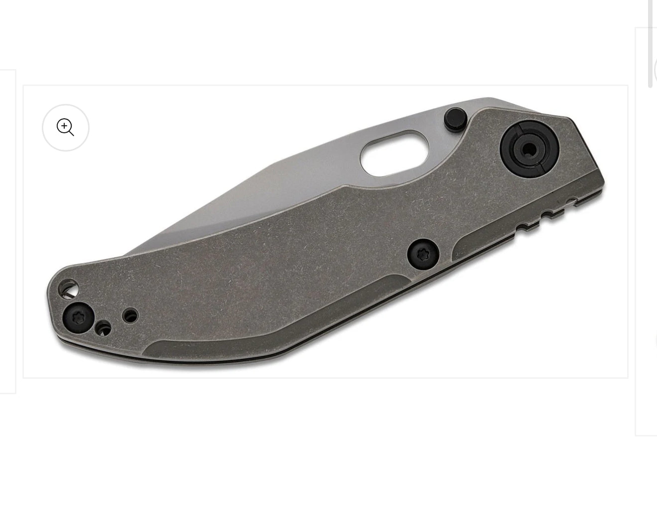 Duane Dwyer BBNM BOWIE, Titanium Frame Lock Folding Knife Satin/Hamon Bowie Blade