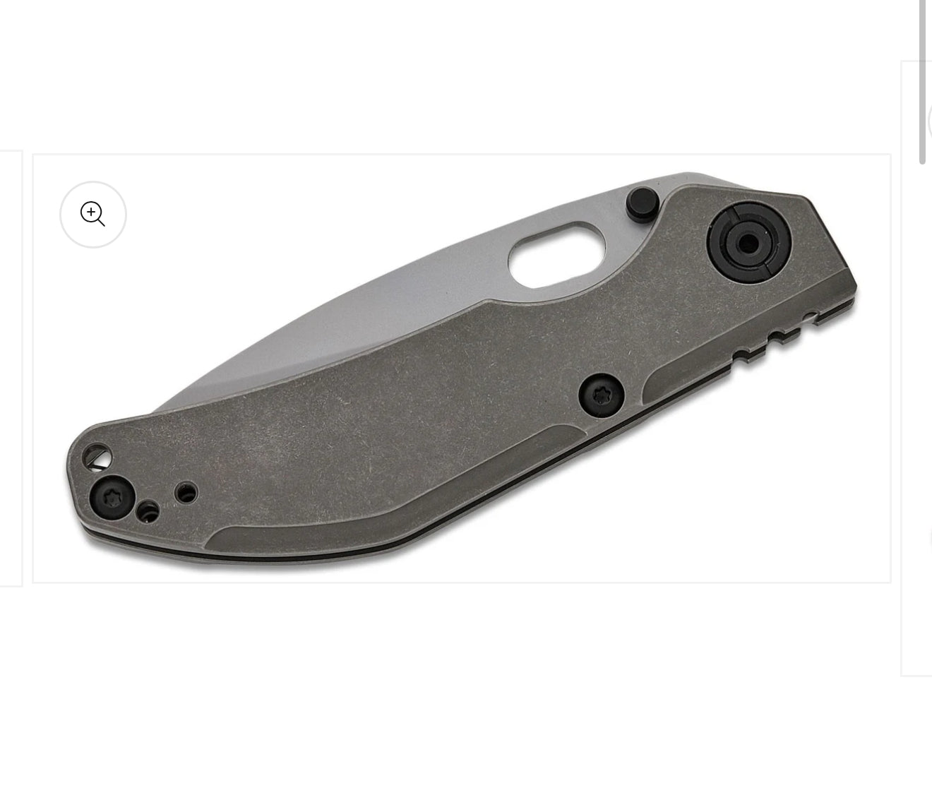 Duane Dwyer BBNM Tanto, Ti Frame Lock Folding Knife. Satin/Hamon Tanto Blade, Gray Titanium Handles