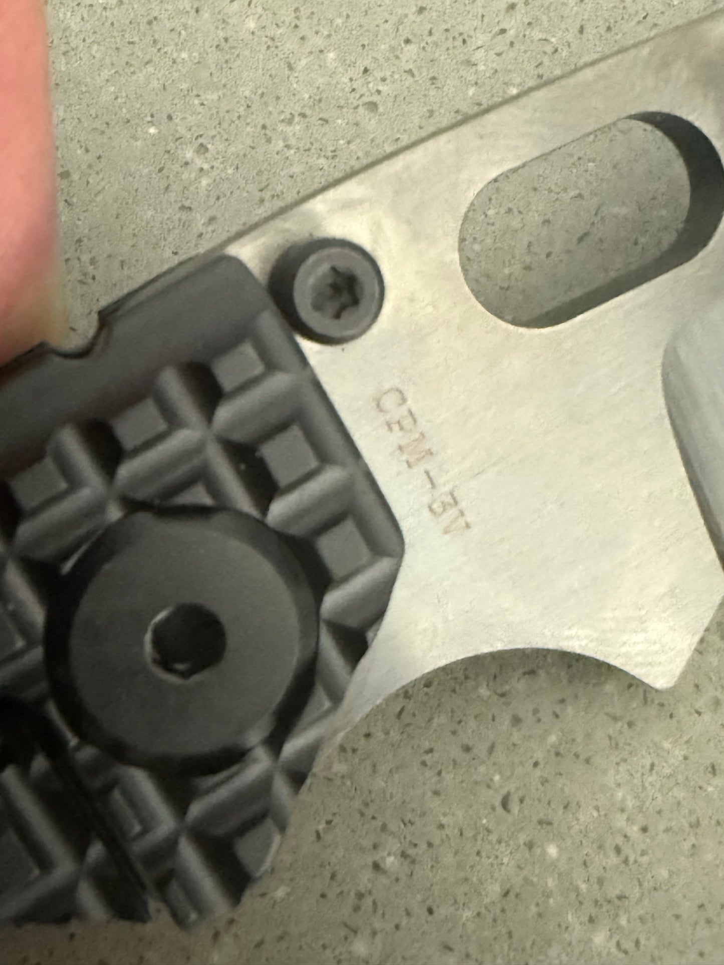 Duane Dwyer BBN-M Bowie Shadow Edition Frame Lock Folding Knife CPM-3V, Titanium Frag North mountain knives collab