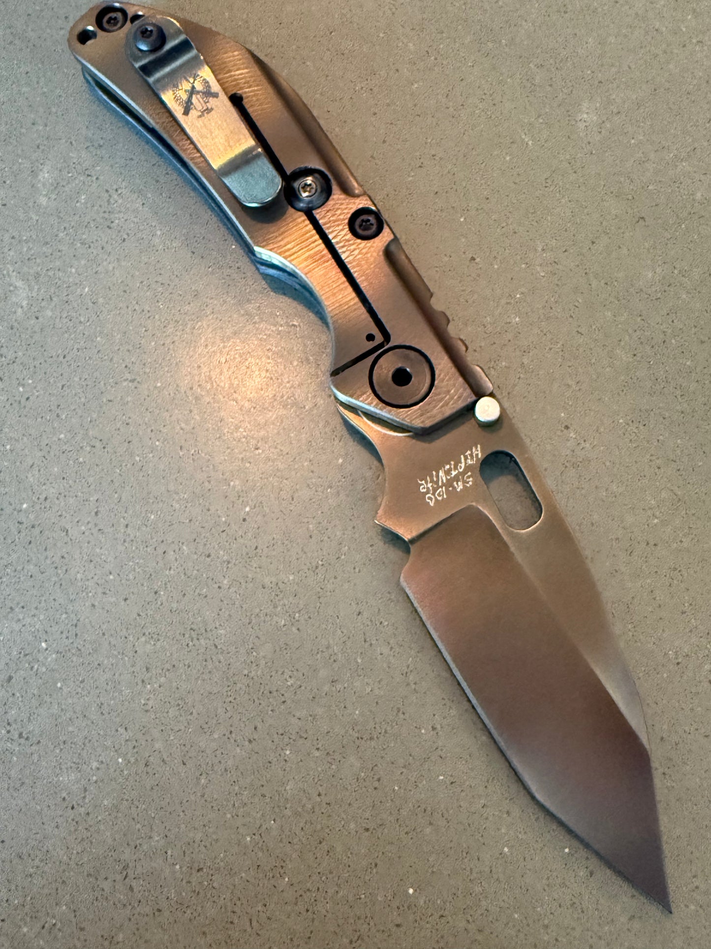 Duane Dwyer BBN-M sm100 tanto, F35 carbon fiber