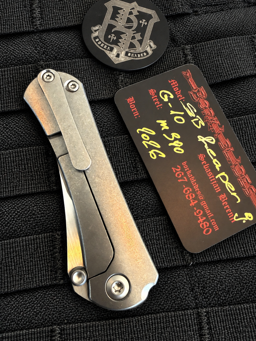 Borka Blades SB Reaper – Sebastijan Berenji & Sean Marfione – Hand-Ground M390 – G10/Titanium