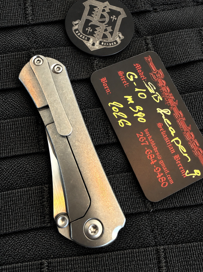 Borka Blades SB Reaper – Sebastijan Berenji & Sean Marfione – Hand-Ground M390 – G10/Titanium