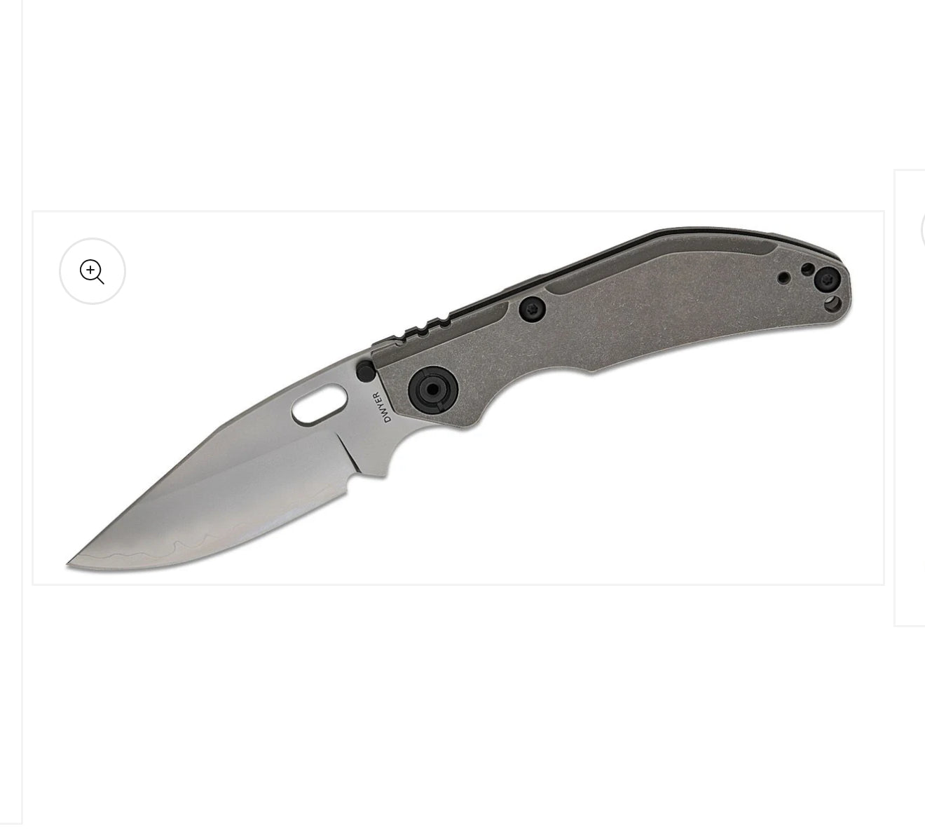 Duane Dwyer BBNM BOWIE, Titanium Frame Lock Folding Knife Satin/Hamon Bowie Blade