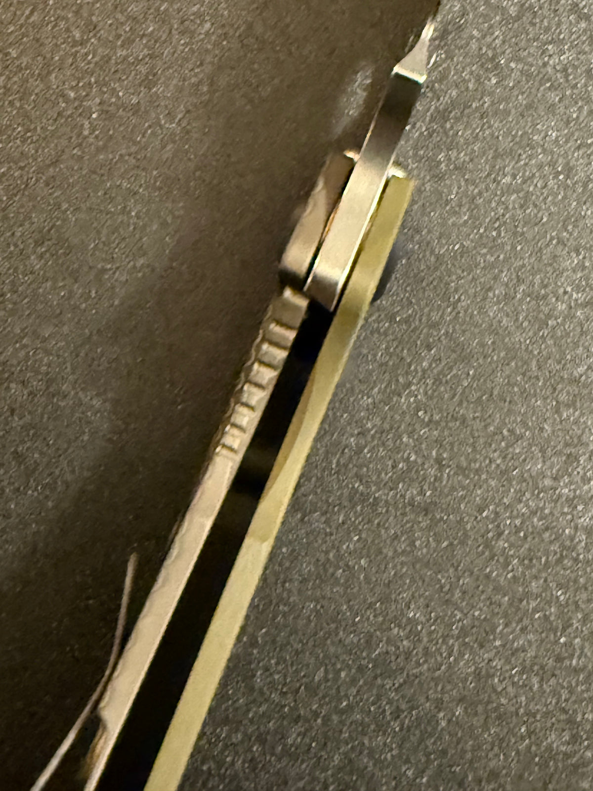 Strider Knives SnG Classic / OD Green G10 / Striped Titanium / Stonewashed MagnaCut Spearpoint