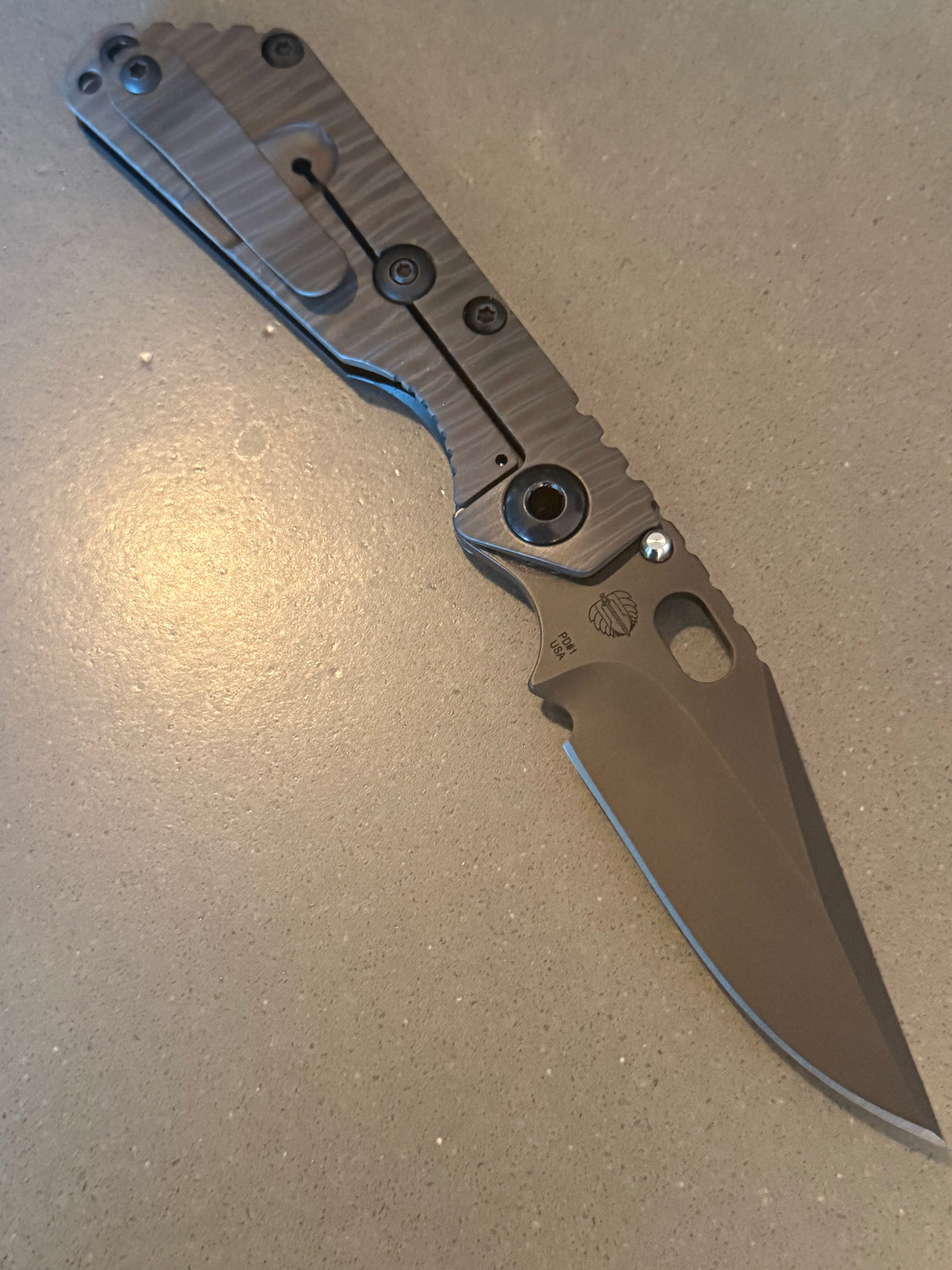 Strider SnG CC — Strider frame lock folding knife, titanium handle (view 2 of 6)