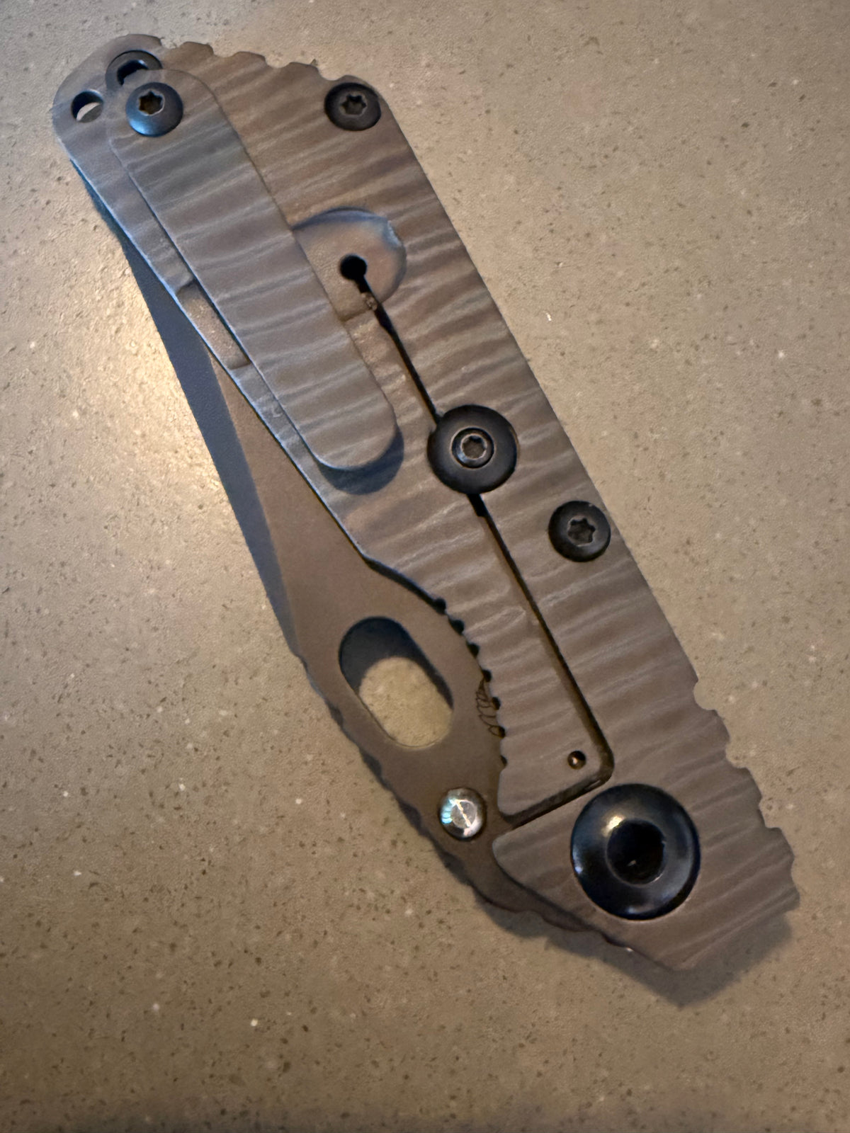 Strider SnG CC — Strider frame lock folding knife, titanium handle (view 6 of 6)