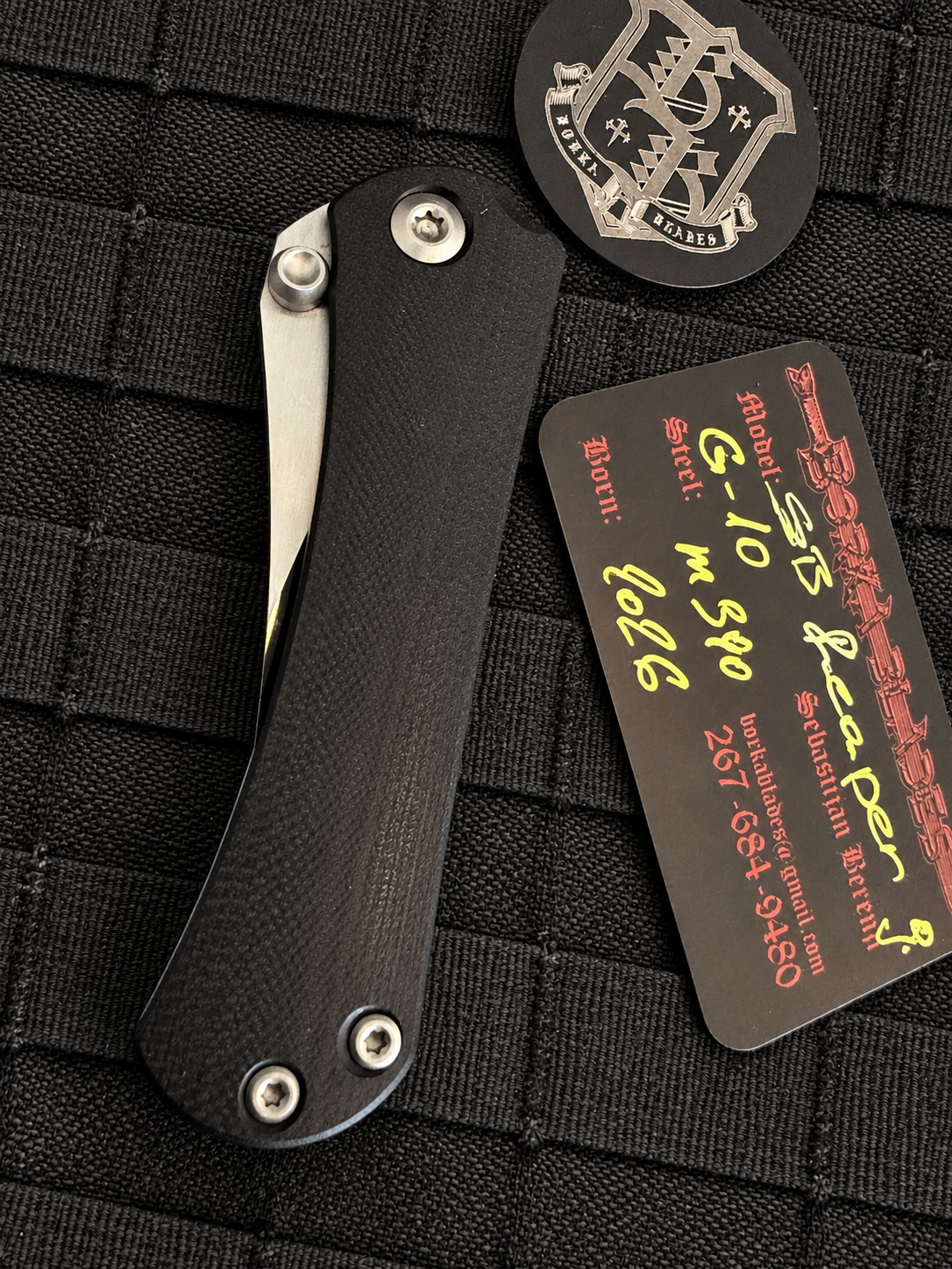 Borka Blades SB Reaper – Sebastijan Berenji & Sean Marfione – Hand-Ground M390 – G10/Titanium