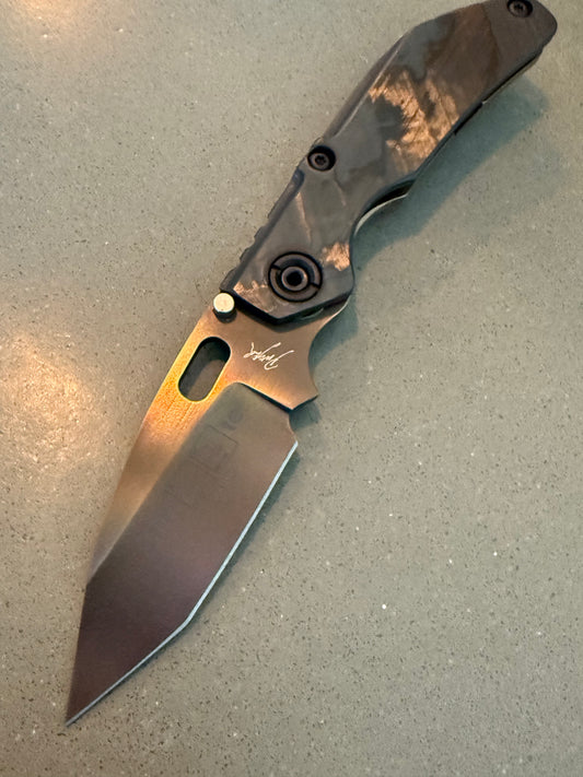 Duane Dwyer BBN-M sm100 tanto, F35 carbon fiber