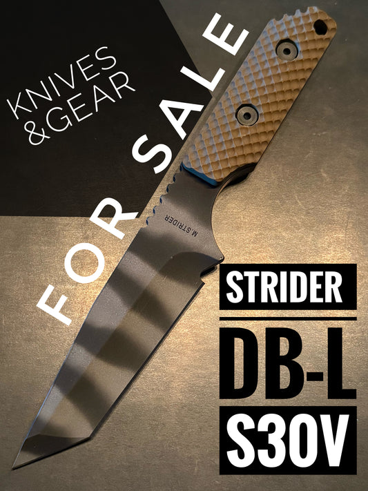 Strider Knives, Strider knife, Strider fixed blade, Strider DB-L, Strider DBL, Strider GG, Strider DB-L GG, Strider DB, Dwyer fixed blades, tactical fixed blade, tactical knife, tactical knives, Strider tactical